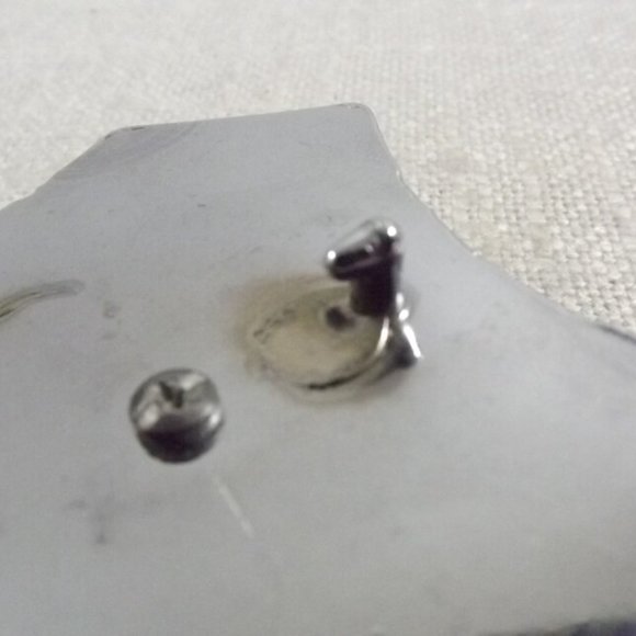 Silver Southwestern Belt Buckle w/ Leather Insert - Picture 9 of 9